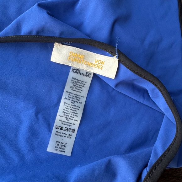 Diane Von Furstenberg Royal Blue One-Piece Swimsuit - Picture 5 of 5